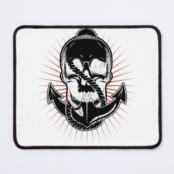 Item preview, Anchor and skull boat captain Maritime skeleton designed and sold by shurikaner.