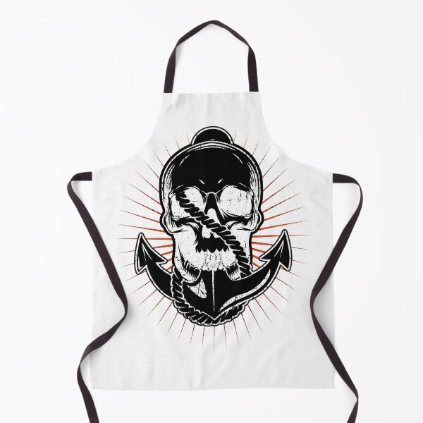 Item preview, Anchor and skull boat captain Maritime skeleton designed and sold by shurikaner.