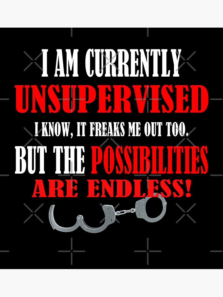 I Am Currently Unsupervised Sticker