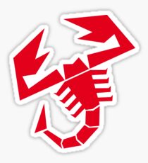 Abarth scorpion (red) Sticker