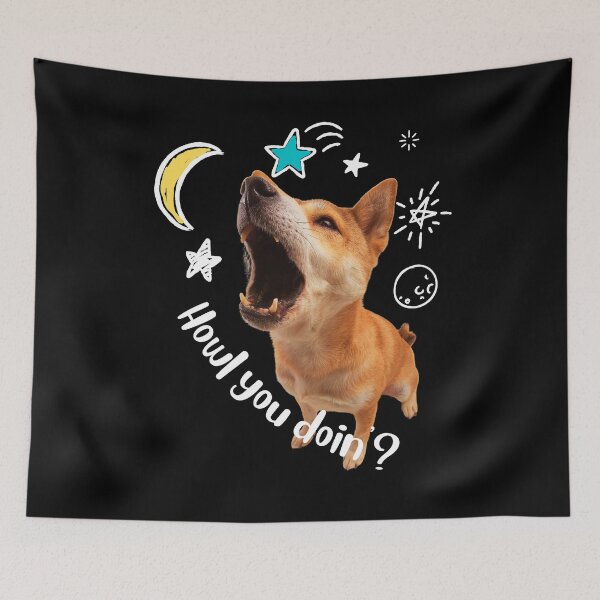 Item preview,  Funny Dog Howl You Doing?- Dog Lover Gift designed and sold by BronikowskiART.