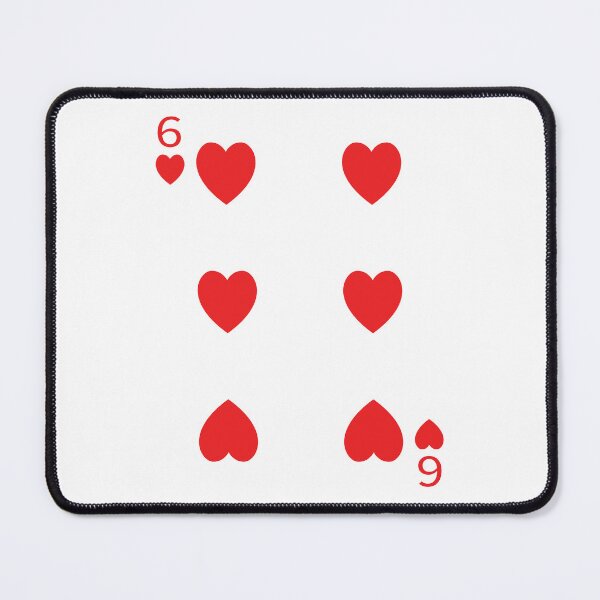Item preview, Six of Hearts Playing Card Poker Card designed and sold by johnta17.