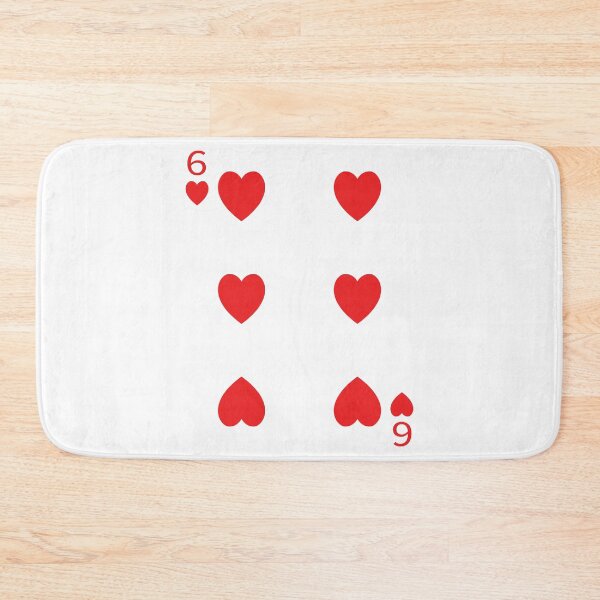 Item preview, Six of Hearts Playing Card Poker Card designed and sold by johnta17.