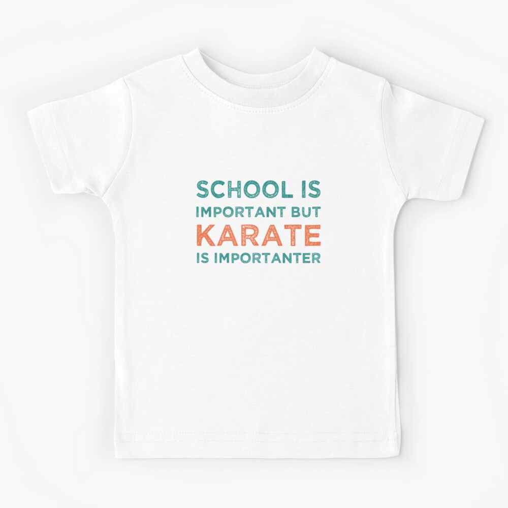 Funny T-Shirt Education Is Important But Karate Is Importanter 
