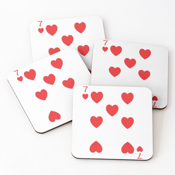 Item preview, Seven of Hearts Playing Card Poker Card designed and sold by johnta17.