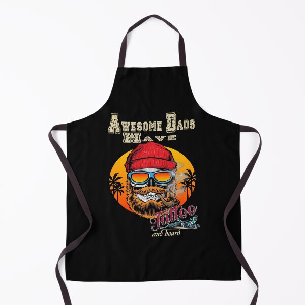Item preview, Awesome Dads Have Tattoos and Beards Father's Day  designed and sold by Yonshop.