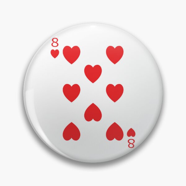 Item preview, Eight of Hearts Playing Card Poker Card designed and sold by johnta17.