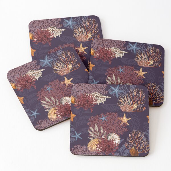 Item preview, Coral and starfish designed and sold by ILOVECHIWAWA.