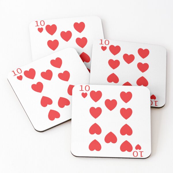 Aperçu de l'œuvre Carte à jouer Dix de Cœur Carte de poker créée et vendue par johnta17.