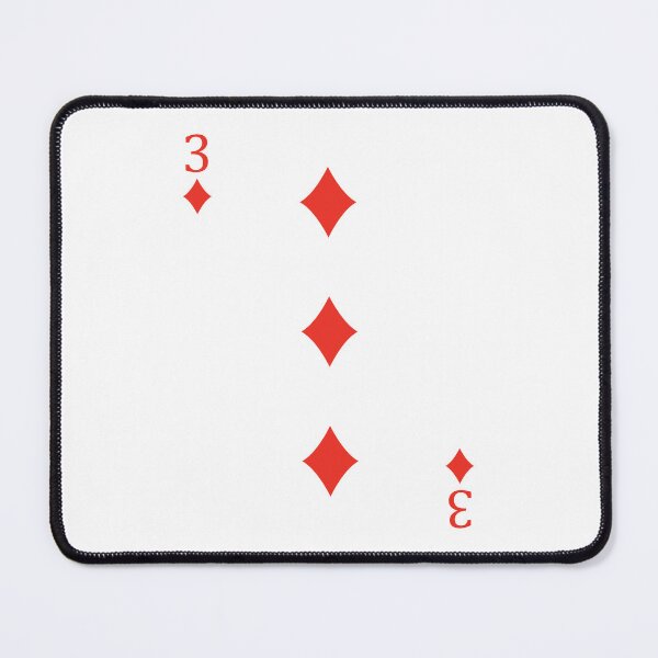Item preview, Three of Diamonds Playing Card Poker Card designed and sold by johnta17.