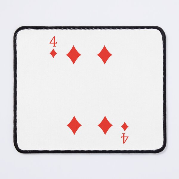 Item preview, Four of Diamonds Playing Card Poker Card designed and sold by johnta17.