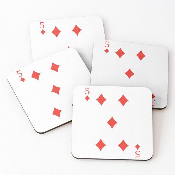Item preview, Five of Diamonds Playing Card Poker Card designed and sold by johnta17.