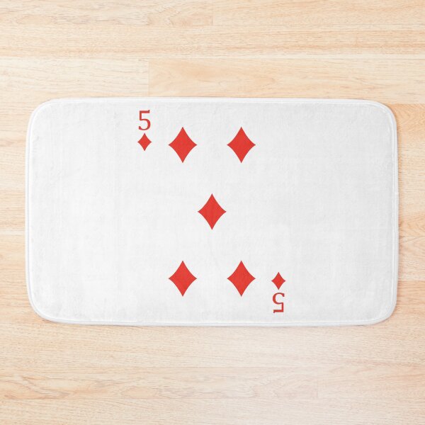 Item preview, Five of Diamonds Playing Card Poker Card designed and sold by johnta17.