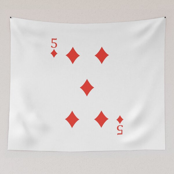 Item preview, Five of Diamonds Playing Card Poker Card designed and sold by johnta17.
