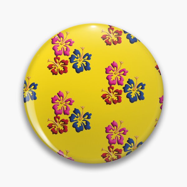 Item preview, Tropical Hawaiian style flower design in yellow designed and sold by Martapp.