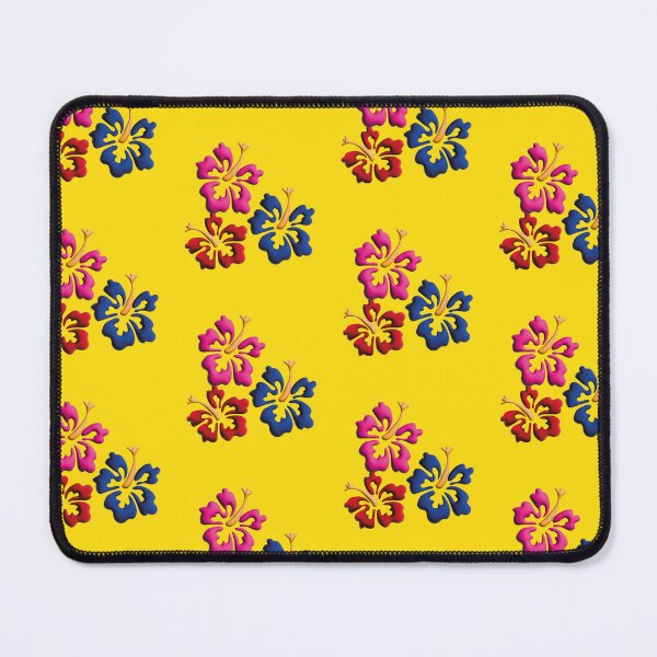 Item preview, Diseño de flores de estilo tropical hawaiano en amarillo designed and sold by Sock Garden.