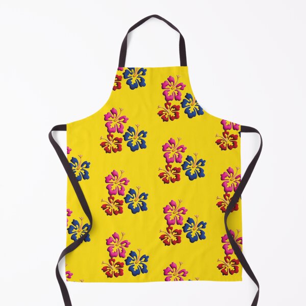 Item preview, Tropical Hawaiian style flower design in yellow designed and sold by Martapp.