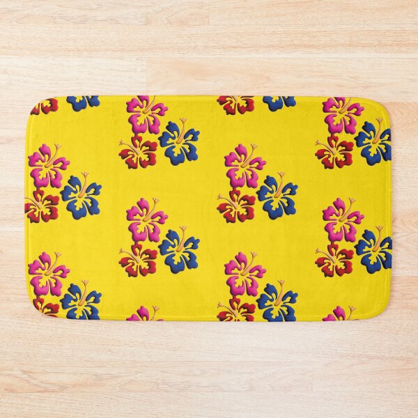 Item preview, Tropical Hawaiian style flower design in yellow designed and sold by Martapp.