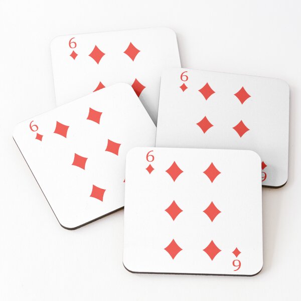 Item preview, Six of Diamonds Playing Card Poker Card designed and sold by johnta17.
