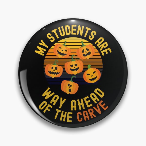 Artikelvorschau, Halloween-Lehrer – Meine Schüler sind der Schnitzerei weit voraus – Schul-Halloween-Party, Herbst-Lehrer, Herbst-Lehrer entworfen und verkauft von jadedscientist.