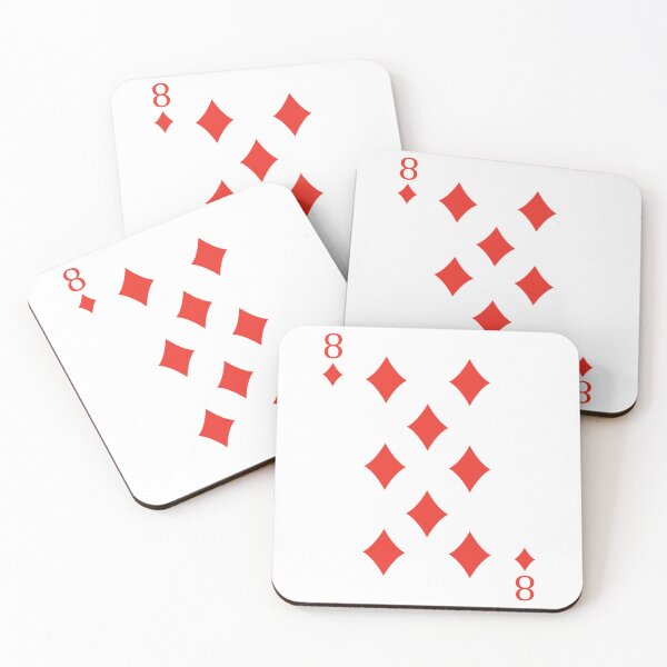 Aperçu de l'œuvre Carte à jouer huit de carreau Carte de poker créée et vendue par johnta17.