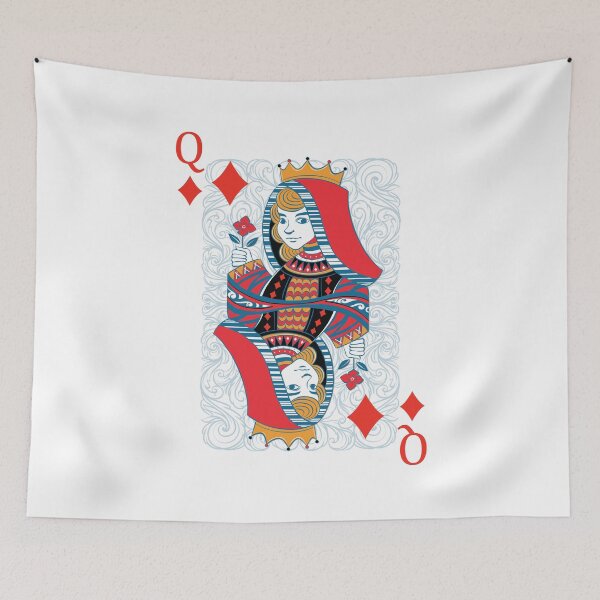 Item preview, Queen of Diamonds Playing Card Poker Card designed and sold by johnta17.