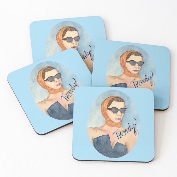 Item preview, Watercolor portrait of a trendy girl designed and sold by altairaleon.