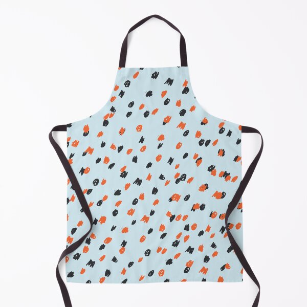 Item preview, Light blue black and orange  speckled pattern designed and sold by DemonicGloom.