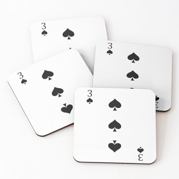 Item preview, Three of Spades Playing Card Poker Card designed and sold by johnta17.