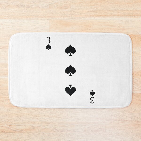 Item preview, Three of Spades Playing Card Poker Card designed and sold by johnta17.