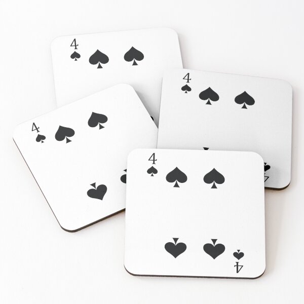 Item preview, Four of Spades Playing Card Poker Card designed and sold by johnta17.