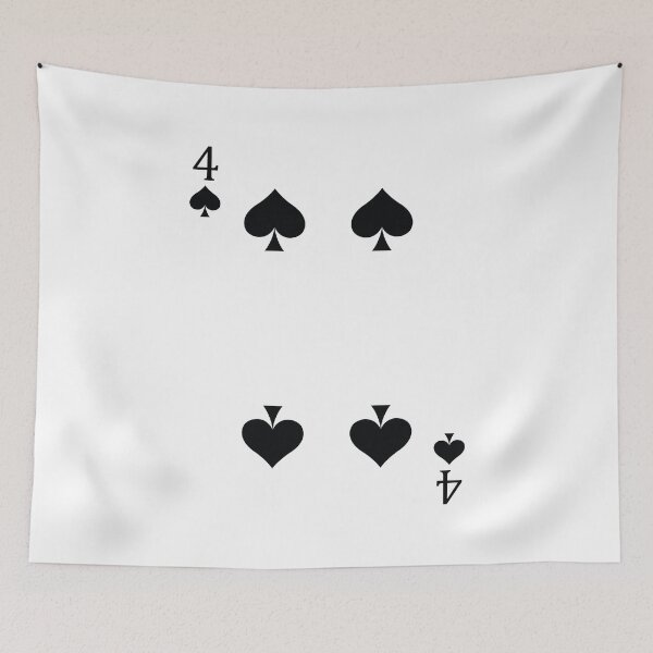 Item preview, Four of Spades Playing Card Poker Card designed and sold by johnta17.