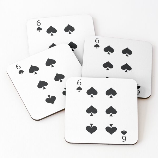 Item preview, Six of Spades Playing Card Poker Card designed and sold by johnta17.