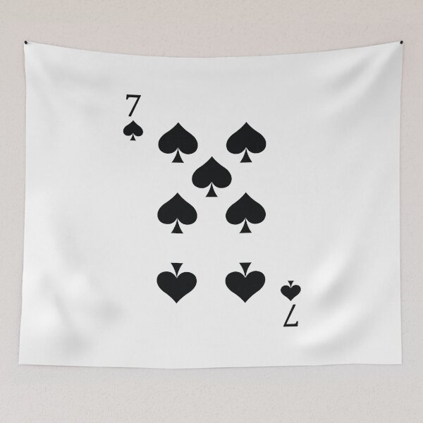 Item preview, Seven of Spades Playing Card Poker Card designed and sold by johnta17.