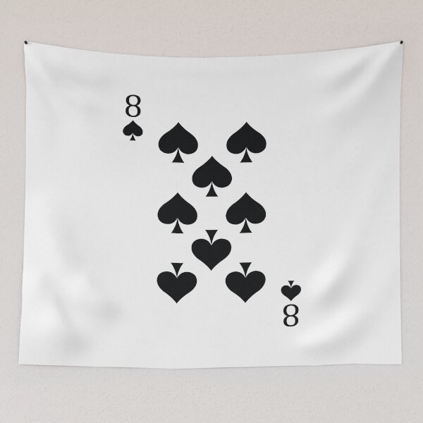 Item preview, Eight of Spades Playing Card Poker Card designed and sold by johnta17.