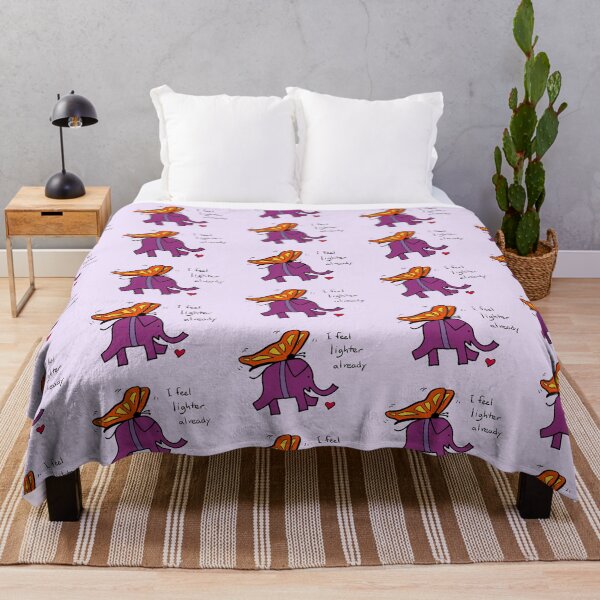Item preview, I feel lighter already purple elephant designed and sold by Beth A. Richardson.