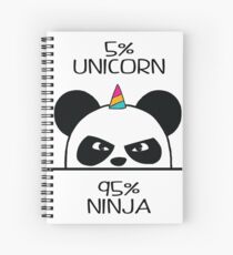 Unicorn Ninja Panda Spiral Notebook