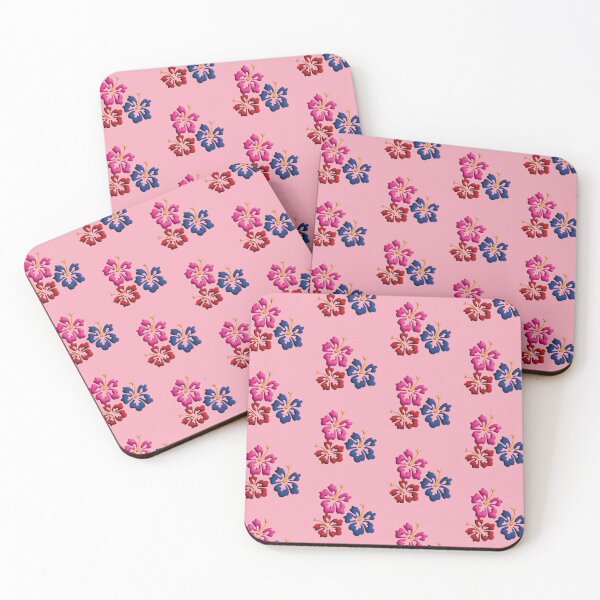 Item preview, Tropical Hawaiian style flower design in pink designed and sold by Martapp.