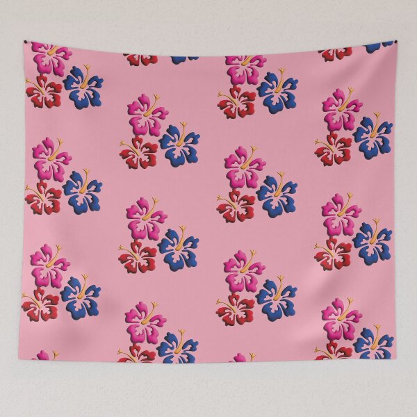 Item preview, Tropical Hawaiian style flower design in pink designed and sold by Martapp.