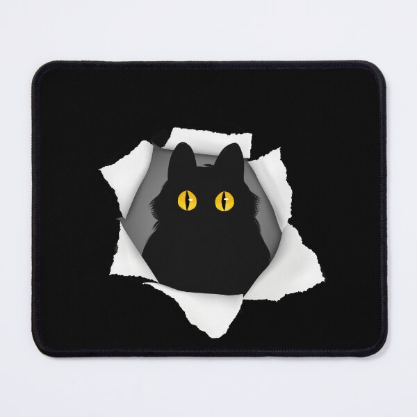 Item preview, torn paper cute black cat designed and sold by Chaos-Touch.