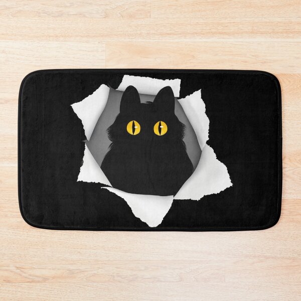 Item preview, torn paper cute black cat designed and sold by Chaos-Touch.