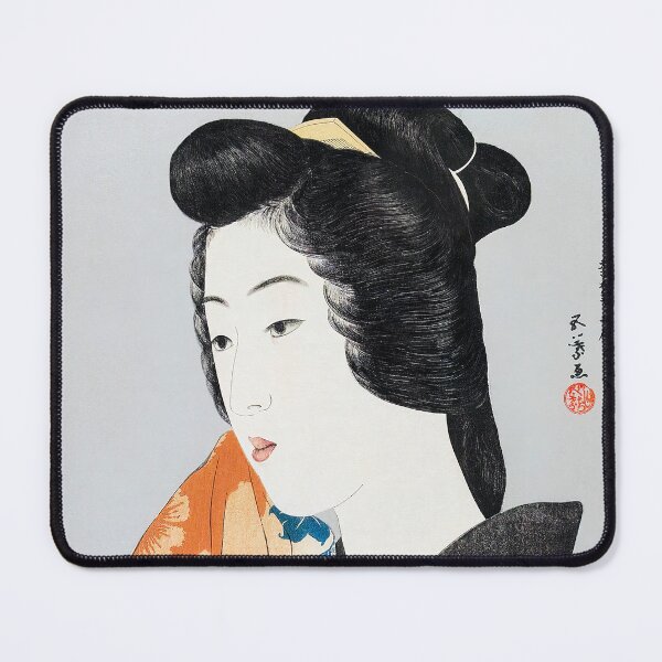 Item preview, Goyō Hashiguchi Woman Holding a Hand Towel. Japanese woman Vintage art designed and sold by el-padre.