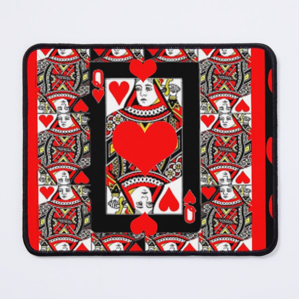 Item preview,    CASINO RED QUEEN OF HEARTS PATTERN RED-HEARTS ART designed and sold by sharlesart.
