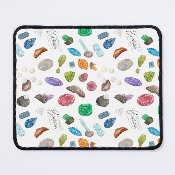 Item preview, Watercolor Birthstones Repeating Pattern designed and sold by Jarrod Vandenberg.