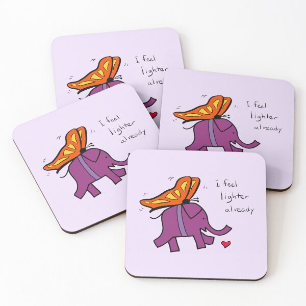 Item preview, I feel lighter already purple elephant designed and sold by Beth A.  Richardson.