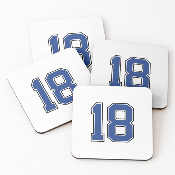 Item preview, Number 18 lucky sports jersey eighteen designed and sold by HeavyStyle.