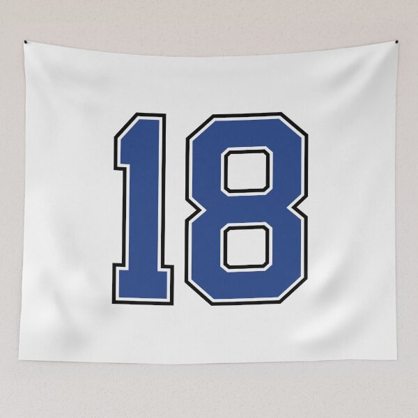 Item preview, Number 18 lucky sports jersey eighteen designed and sold by HeavyStyle.