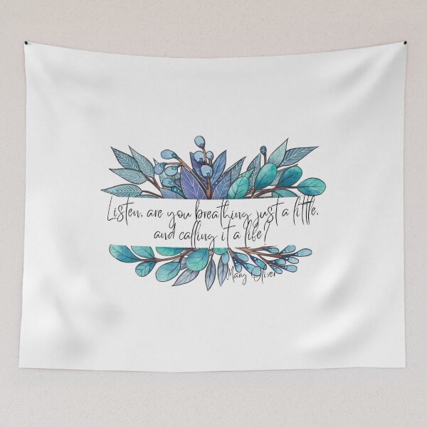 Item preview, Are You Breathing | Mary Oliver designed and sold by ArtistVenus.