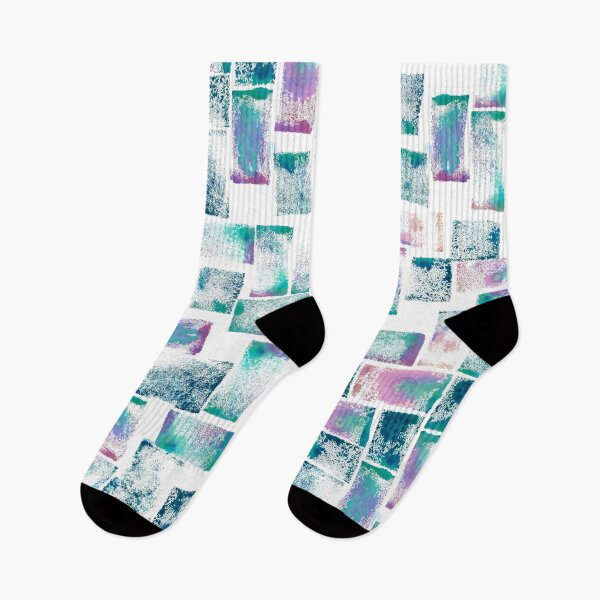 Item preview, Abstract Pattern Aqua + Purple designed and sold by inkymoods.