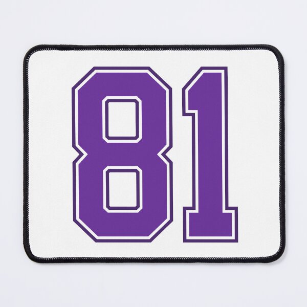 Item preview, Purple Number 81 lucky sports jersey eighty one designed and sold by HeavyStyle.